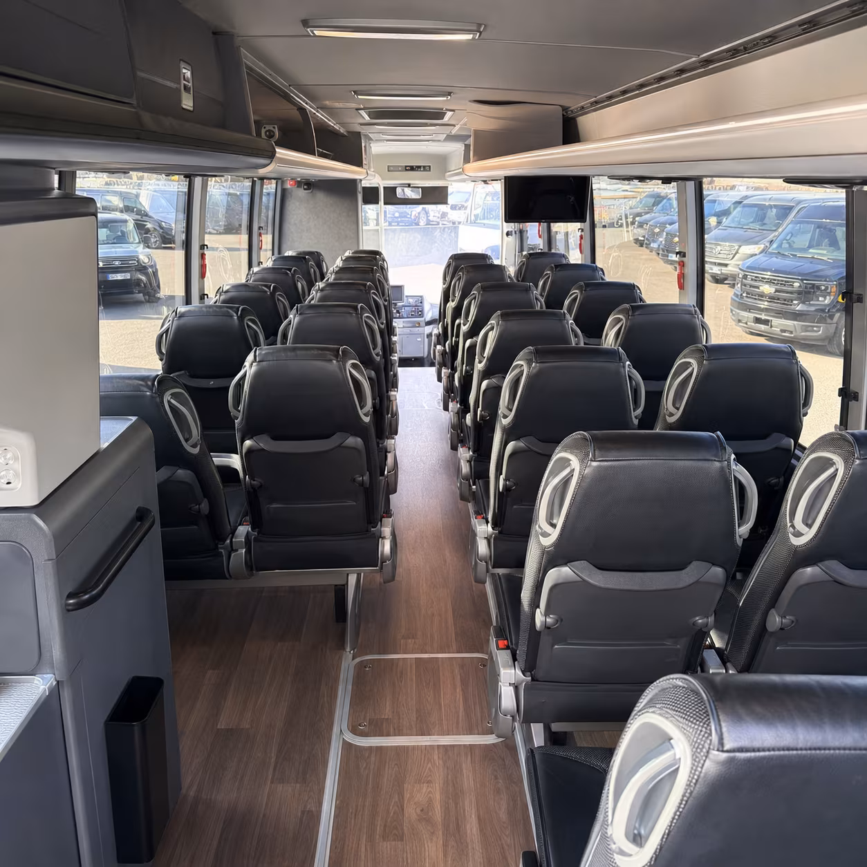 chico charter bus services interior