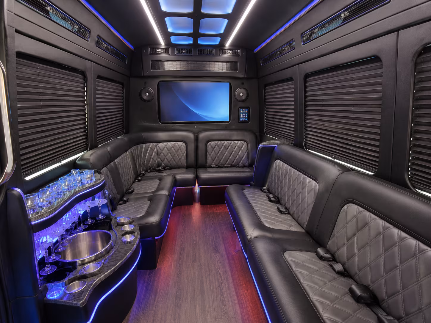 chico party bus interior